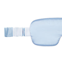 Light blue and silver grey silk sleep eye mask