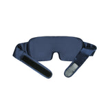 Adjustable dark blue silk sleep eye mask for side, stomach sleeper