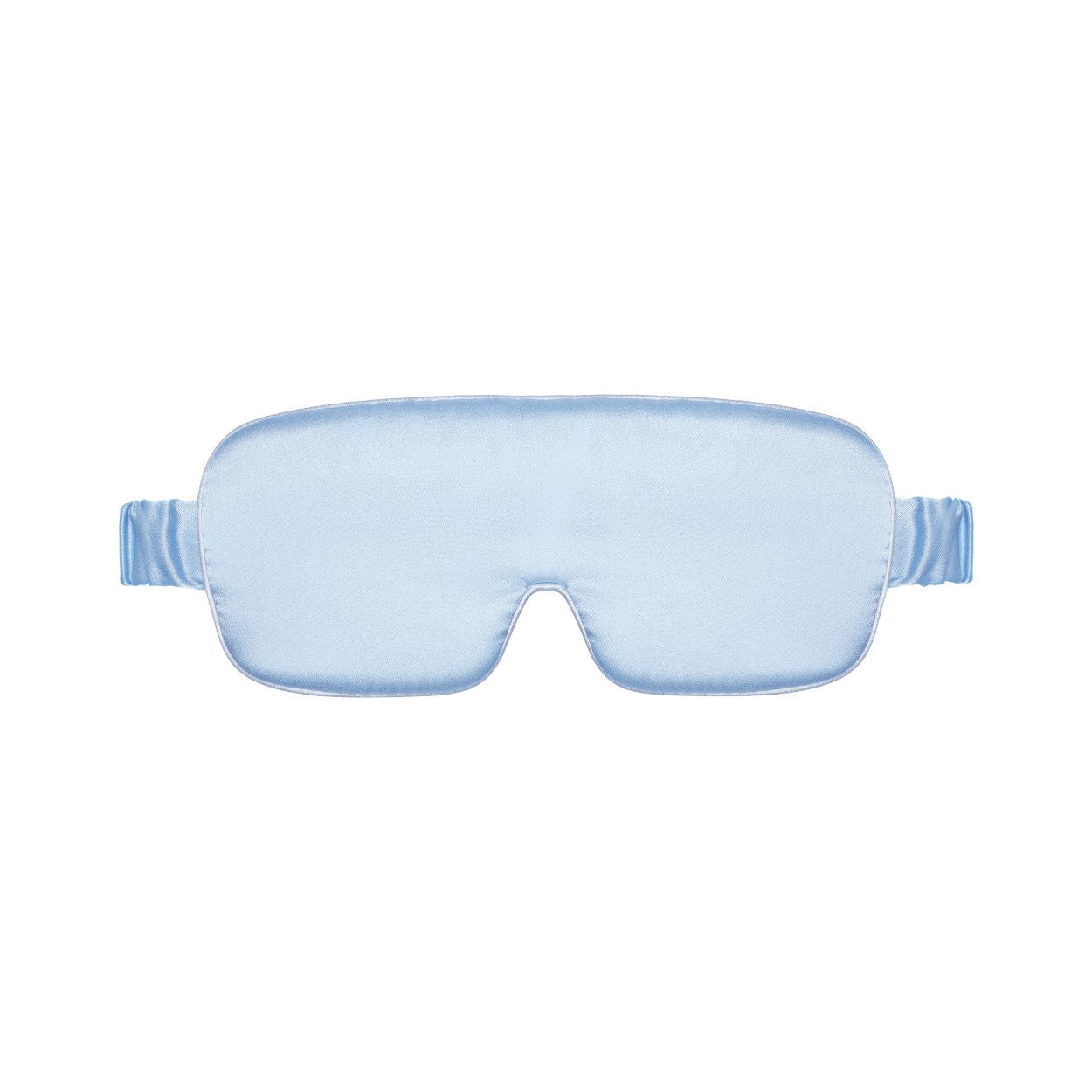 Light blue and silver grey silk sleep eye mask