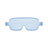 Light blue and silver grey silk sleep eye mask